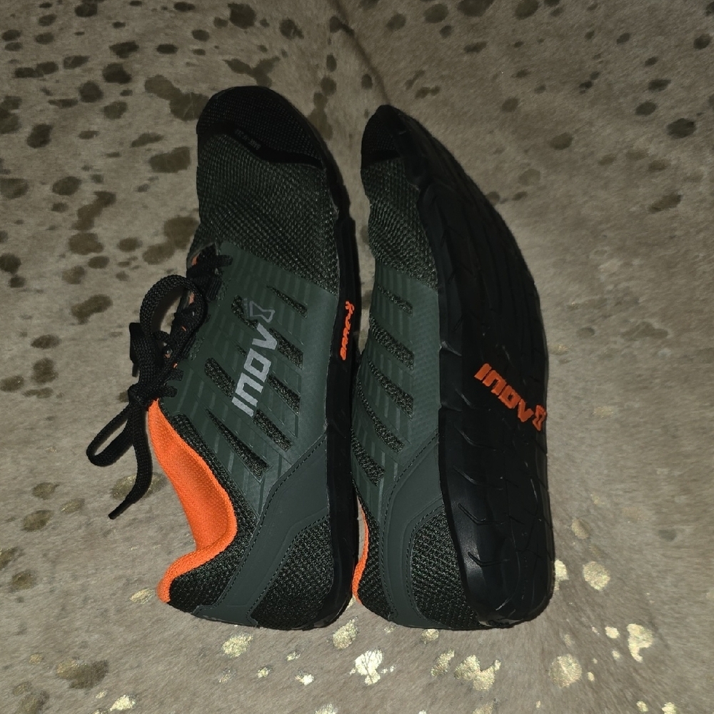 Inov-8 Dark Green and Bright Orange Bare XF 210 V3